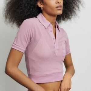 Uo BDG Wyatt Mesh Polo Shirt